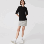 Lacoste פולו כותנה גמיש בגזרה דקיקה DZ4D0D2515 שחור 031 נשים - Image 2