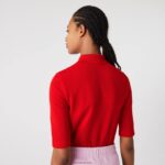 Lacoste פולו כותנה גמיש בגזרה דקיקה DZ4D0D2516 אדום 240 נשים - Image 2