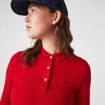 Lacoste פולו כותנה גמיש בגזרה דקיקה DZ4D0D2516 אדום 240 נשים - Image 6