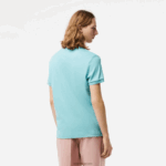 Lacoste פולו כותנה פימה בכושר רגיל DZ4D0D257 turquoise bvg גברים - Image 3