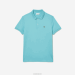 Lacoste פולו כותנה פימה בכושר רגיל DZ4D0D257 turquoise bvg גברים - Image 4