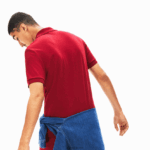 Lacoste פולו כותנה פימה בכושר רגיל DZ4D0D258 בורדו 476 גברים - Image 2