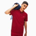 Lacoste פולו כותנה פימה בכושר רגיל DZ4D0D258 בורדו 476 גברים