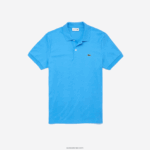 Lacoste פולו כותנה פימה בכושר רגיל DZ4D0D259 כחול 4xa גברים