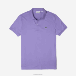 Lacoste פולו כותנה פימה בכושר רגיל DZ4D0D260 gfu סגול גברים
