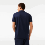 Lacoste פולו כותנה פימה בכושר רגיל DZ4D0D791 כחול כהה 166 גברים - Image 3
