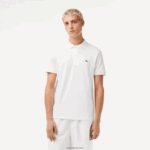 Lacoste פולו כותנה פימה בכושר רגיל DZ4D0D802 לבן 001 גברים