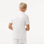 Lacoste פולו כותנה פימה בכושר רגיל DZ4D0D802 לבן 001 גברים - Image 3