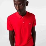 Lacoste פולו כותנה פימה בכושר רגיל DZ4D0D808 אדום 240 גברים - Image 2