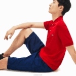 Lacoste פולו כותנה פימה בכושר רגיל DZ4D0D808 אדום 240 גברים - Image 4
