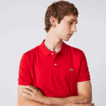 Lacoste פולו כותנה פימה בכושר רגיל DZ4D0D808 אדום 240 גברים - Image 5