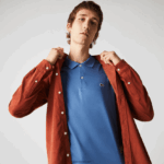Lacoste פולו כותנה פימה בכושר רגיל DZ4D0D928 כחול 776 גברים - Image 2