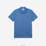 Lacoste פולו כותנה פימה בכושר רגיל DZ4D0D928 כחול 776 גברים - Image 4