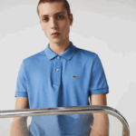 Lacoste פולו כותנה פימה בכושר רגיל DZ4D0D928 כחול 776 גברים - Image 5