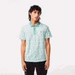 Lacoste פולו מודפס דו-גוני תנועה אקטיבית DZ4D0D5 ירוק בהיר cr5 גברים