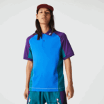 Lacoste פולו מיני-פיק מתיחה בהתאמה רגילה DZ4D0D693 כחול ירוק סגול 7w6 גברים - Image 5