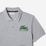 Lacoste פולו מיני פיקה כותנה DZ4D0D102 chine אפור cca גברים - Image 2