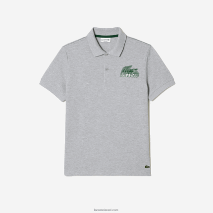 Lacoste פולו מיני פיקה כותנה DZ4D0D102 chine אפור cca גברים
