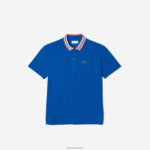 Lacoste פולו ממותג צווארון ניגודי DZ4D0D3033 כחול לבן et6 בנים