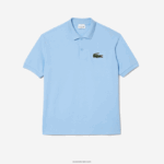 Lacoste פולו מקורי l.12.12 בכושר משוחרר DZ4D0D230 כחול hbp גברים