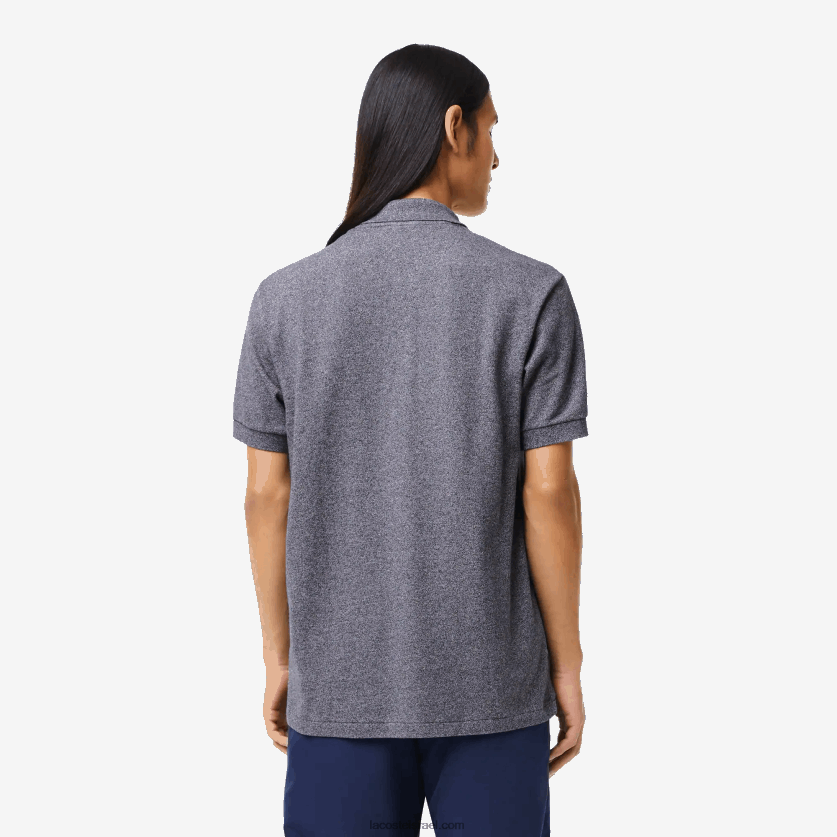 Lacoste פולו מקורי l.12.12 מחודד DZ4D0D126 צ'ין אפור e8g גברים - Image 3