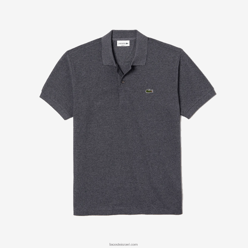 Lacoste פולו מקורי l.12.12 מחודד DZ4D0D126 צ'ין אפור e8g גברים - Image 4