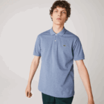 Lacoste פולו מקורי l.12.12 מחודד DZ4D0D128 כחול chine 1gf גברים - Image 2