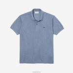 Lacoste פולו מקורי l.12.12 מחודד DZ4D0D128 כחול chine 1gf גברים - Image 5