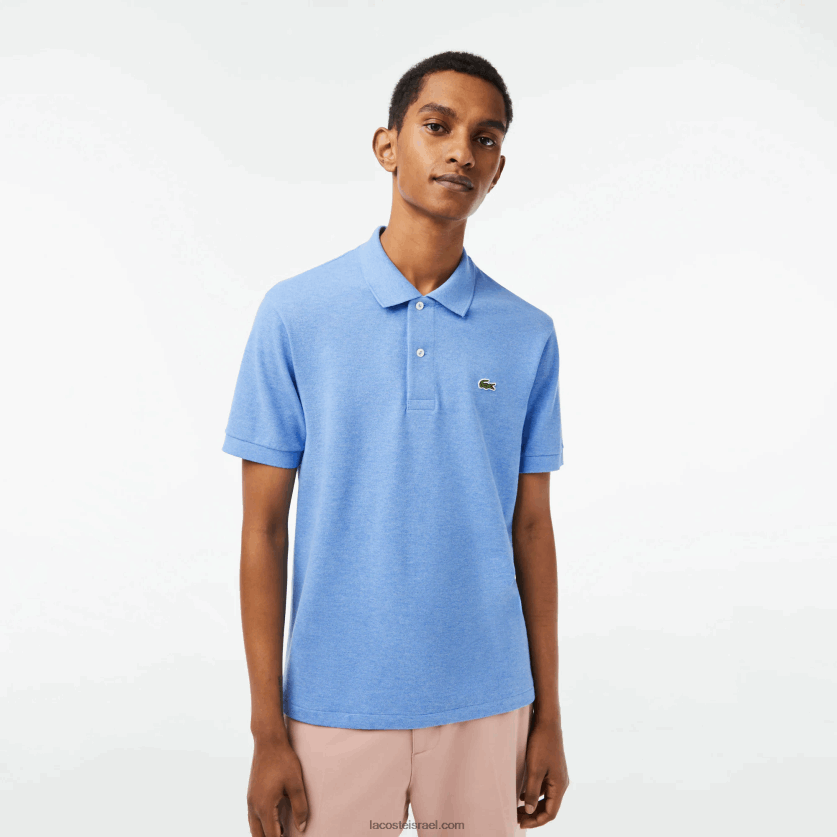 Lacoste פולו מקורי l.12.12 מחודד DZ4D0D185 כחול סין kc9 גברים - Image 1