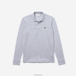 Lacoste פולו מקורי L.12.12 עם שרוול ארוך DZ4D0D787 chine אפור cca גברים - Image 4
