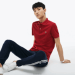 Lacoste פולו מקורי l.12.12 slim fit DZ4D0D1199 אדום phd גברים