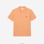 Lacoste פולו מקורי l.12.12 slim fit DZ4D0D157 כתום בהיר heb גברים - Image 3