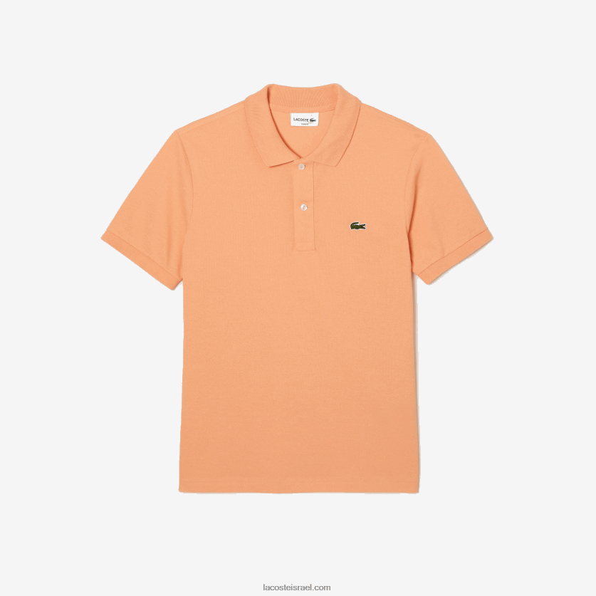 Lacoste פולו מקורי l.12.12 slim fit DZ4D0D157 כתום בהיר heb גברים - Image 3