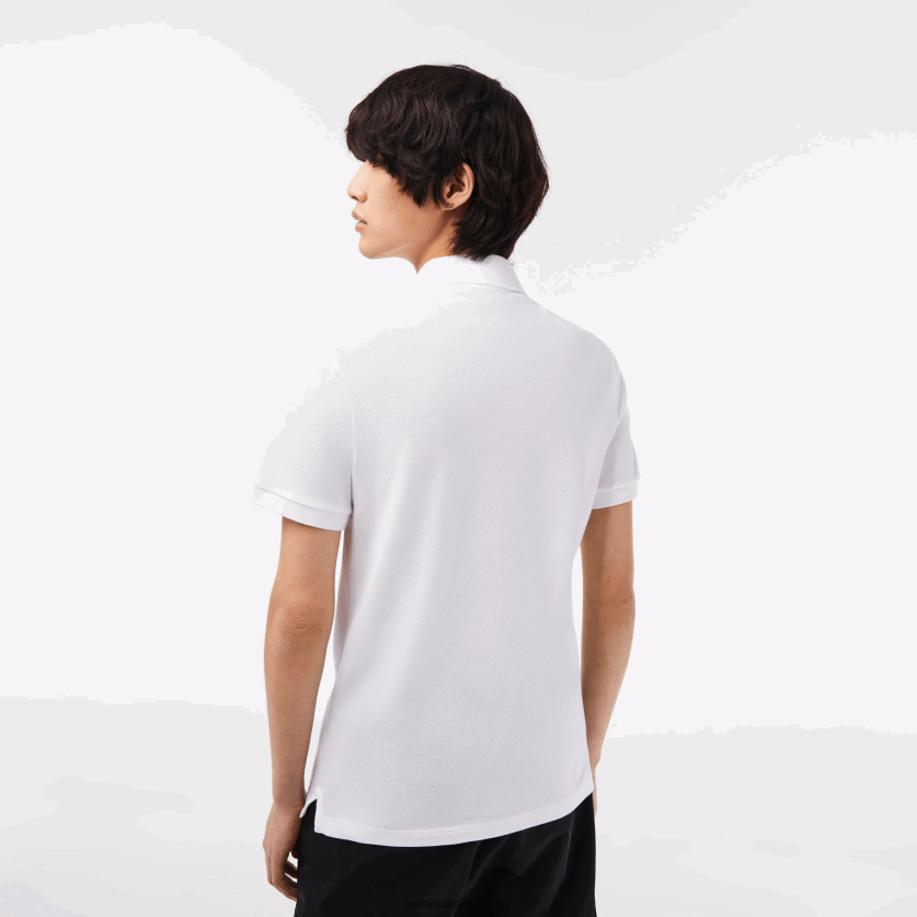 Lacoste פולו מקורי l.12.12 slim fit DZ4D0D158 לבן 001 גברים - Image 3
