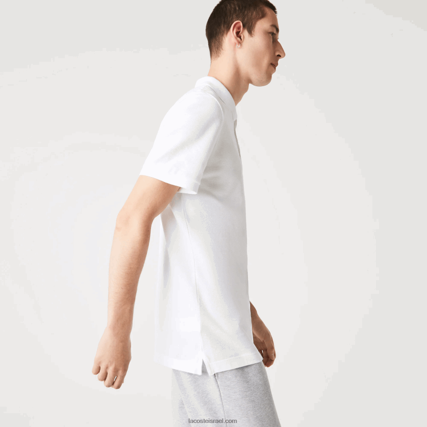 Lacoste פולו מקורי l.12.12 slim fit DZ4D0D158 לבן 001 גברים - Image 4