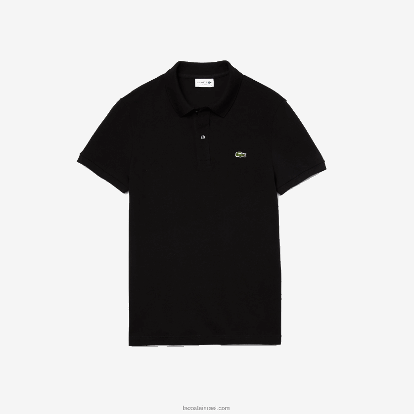 Lacoste פולו מקורי l.12.12 slim fit DZ4D0D160 שחור 031 גברים - Image 3
