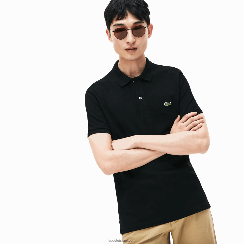 Lacoste פולו מקורי l.12.12 slim fit DZ4D0D160 שחור 031 גברים - Image 4