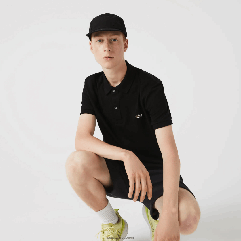 Lacoste פולו מקורי l.12.12 slim fit DZ4D0D160 שחור 031 גברים - Image 1