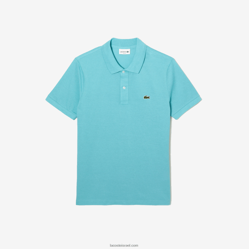 Lacoste פולו מקורי l.12.12 slim fit DZ4D0D201 turquoise bvg גברים - Image 3