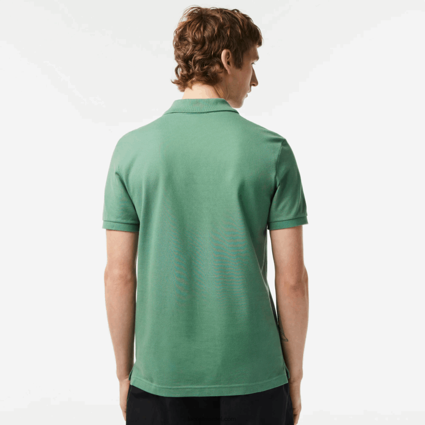 Lacoste פולו מקורי l.12.12 slim fit DZ4D0D202 ירוק חאקי kx5 גברים - Image 2