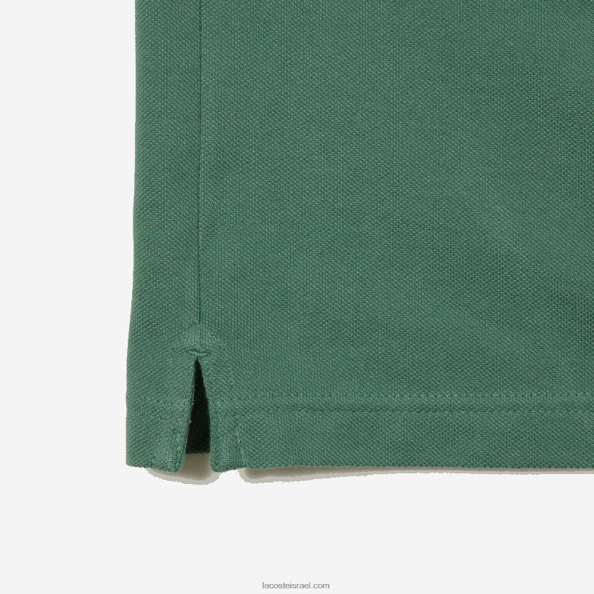 Lacoste פולו מקורי l.12.12 slim fit DZ4D0D202 ירוק חאקי kx5 גברים - Image 4