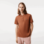 Lacoste פולו מקורי l.12.12 slim fit DZ4D0D219 lfa חום בהיר גברים