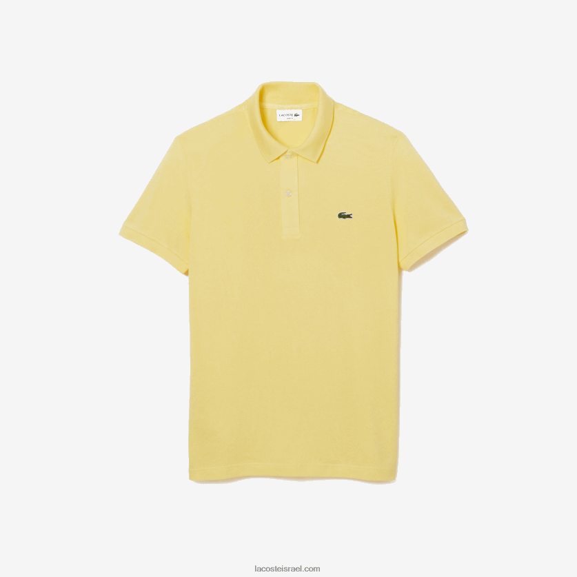 Lacoste פולו מקורי l.12.12 slim fit DZ4D0D220 צהוב 107 גברים - Image 3