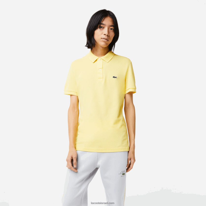 Lacoste פולו מקורי l.12.12 slim fit DZ4D0D220 צהוב 107 גברים - Image 1