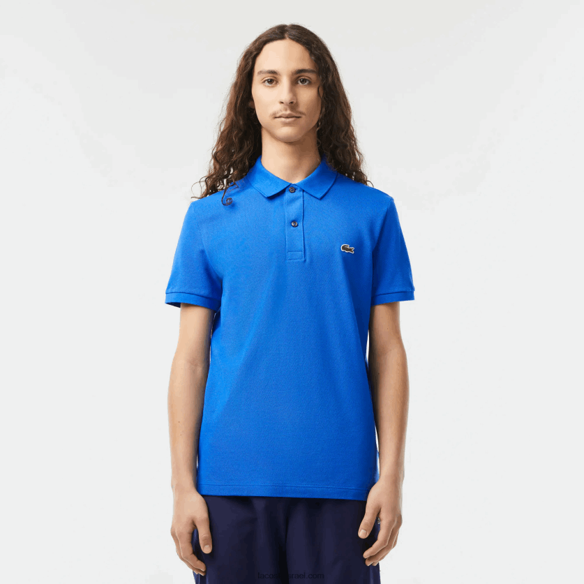 Lacoste פולו מקורי l.12.12 slim fit DZ4D0D242 כחול kxb גברים - Image 1