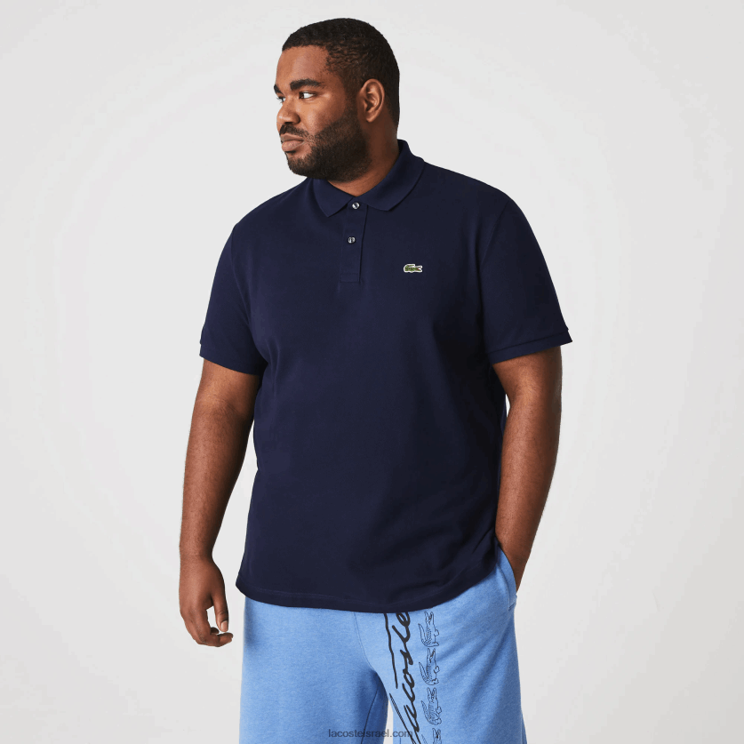 Lacoste פולו מקורי l.12.12 slim fit DZ4D0D685 כחול כהה 166 גברים - Image 5