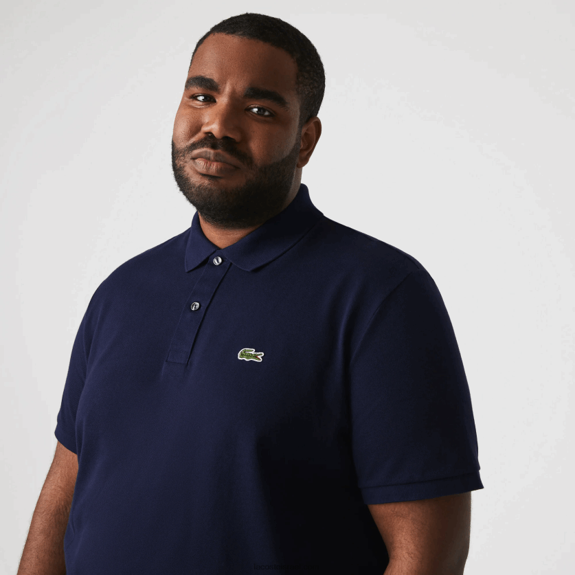 Lacoste פולו מקורי l.12.12 slim fit DZ4D0D685 כחול כהה 166 גברים - Image 6