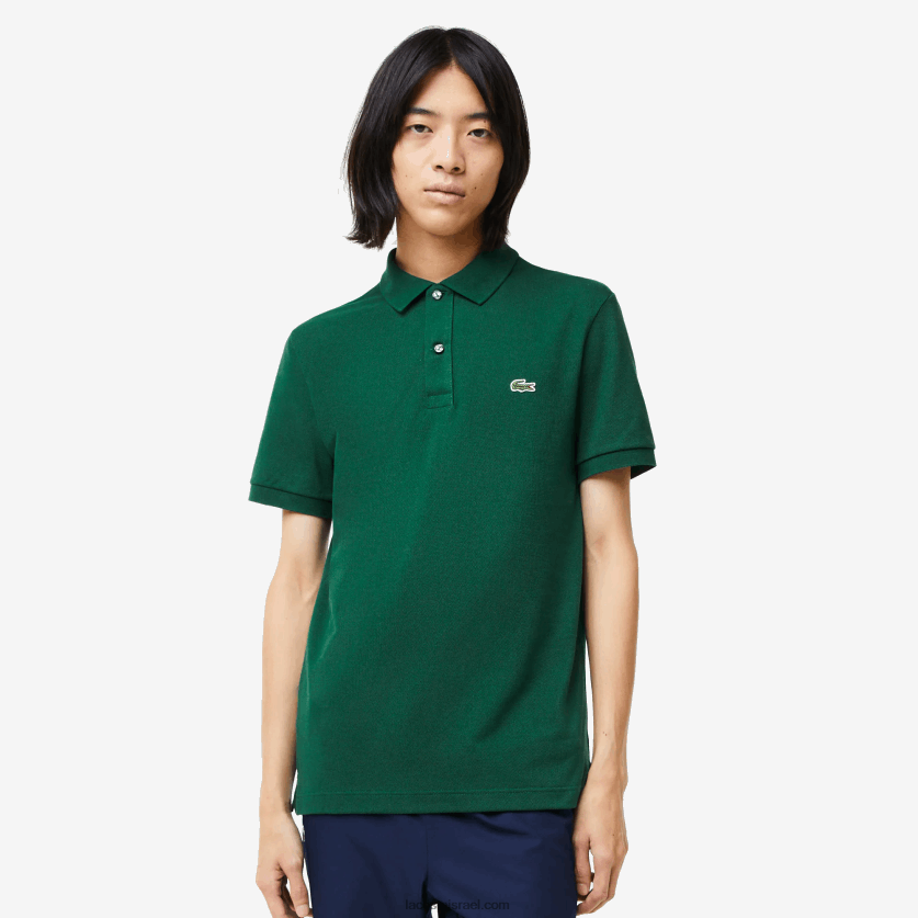 Lacoste פולו מקורי l.12.12 slim fit DZ4D0D730 ירוק 132 גברים - Image 1