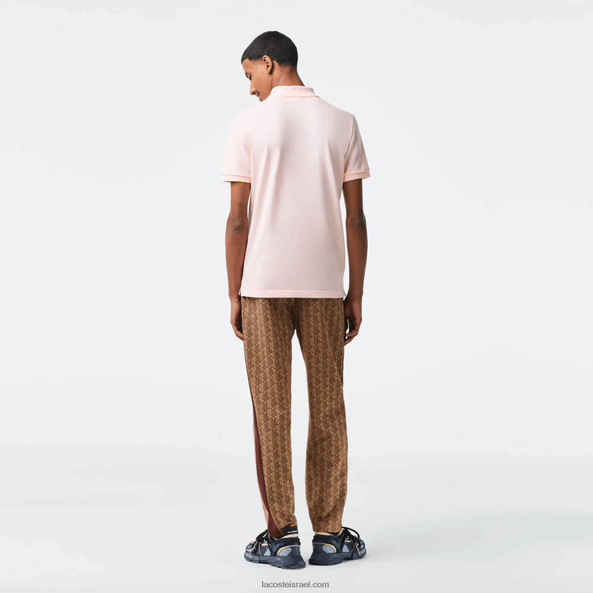 Lacoste פולו מקורי l.12.12 slim fit DZ4D0D740 ורוד בהיר t03 גברים - Image 3