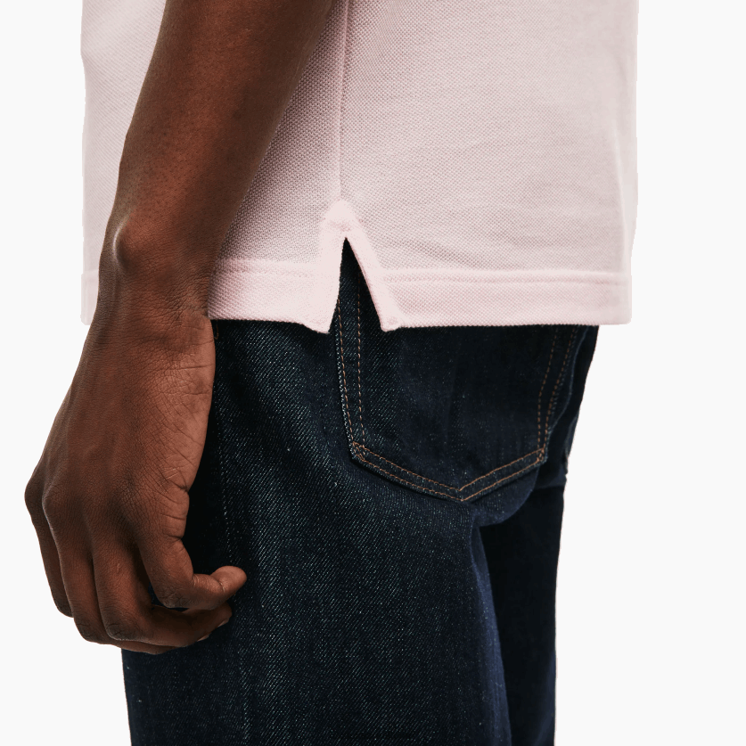 Lacoste פולו מקורי l.12.12 slim fit DZ4D0D740 ורוד בהיר t03 גברים - Image 5